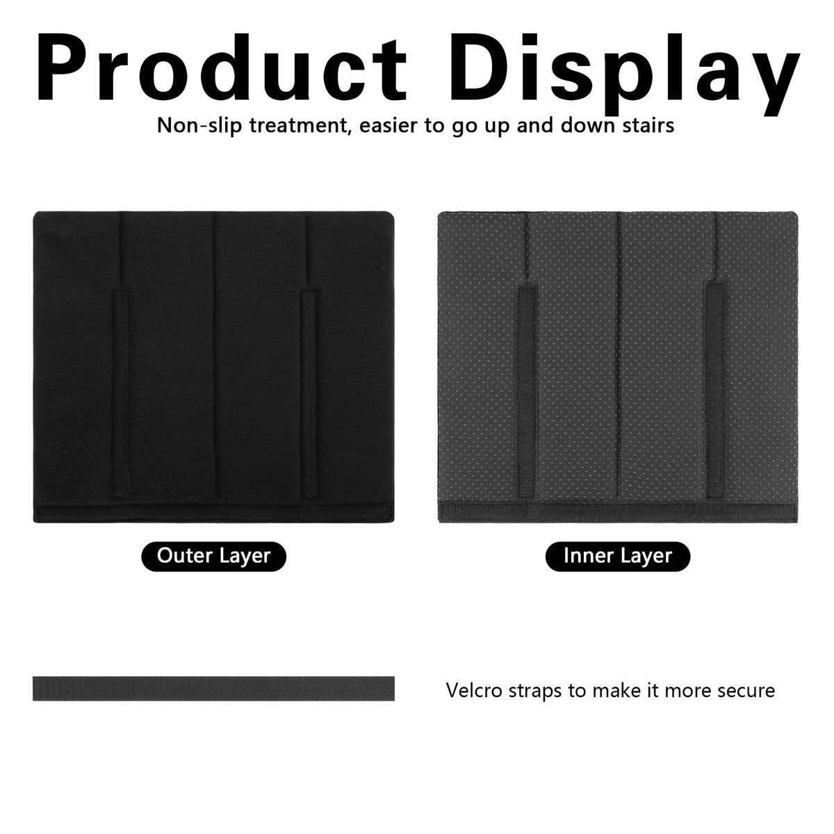 Kingshion pads feature rubber anti-slip beads to stay in place
