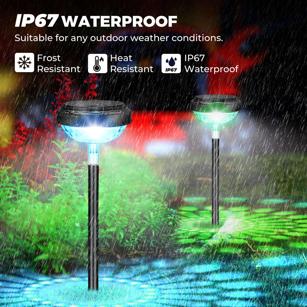 Kingsyard solar pathway light warm white delivers cozy garden illumination