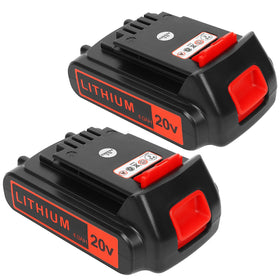 KINGTIANLE 2-pack 4000mAh 20V battery for LBXR20, longer runtime.