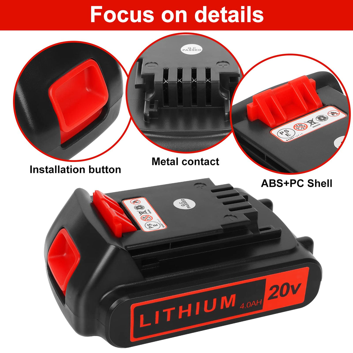 SAFE design KINGTIANLE battery with overheat and short-circuit protection.