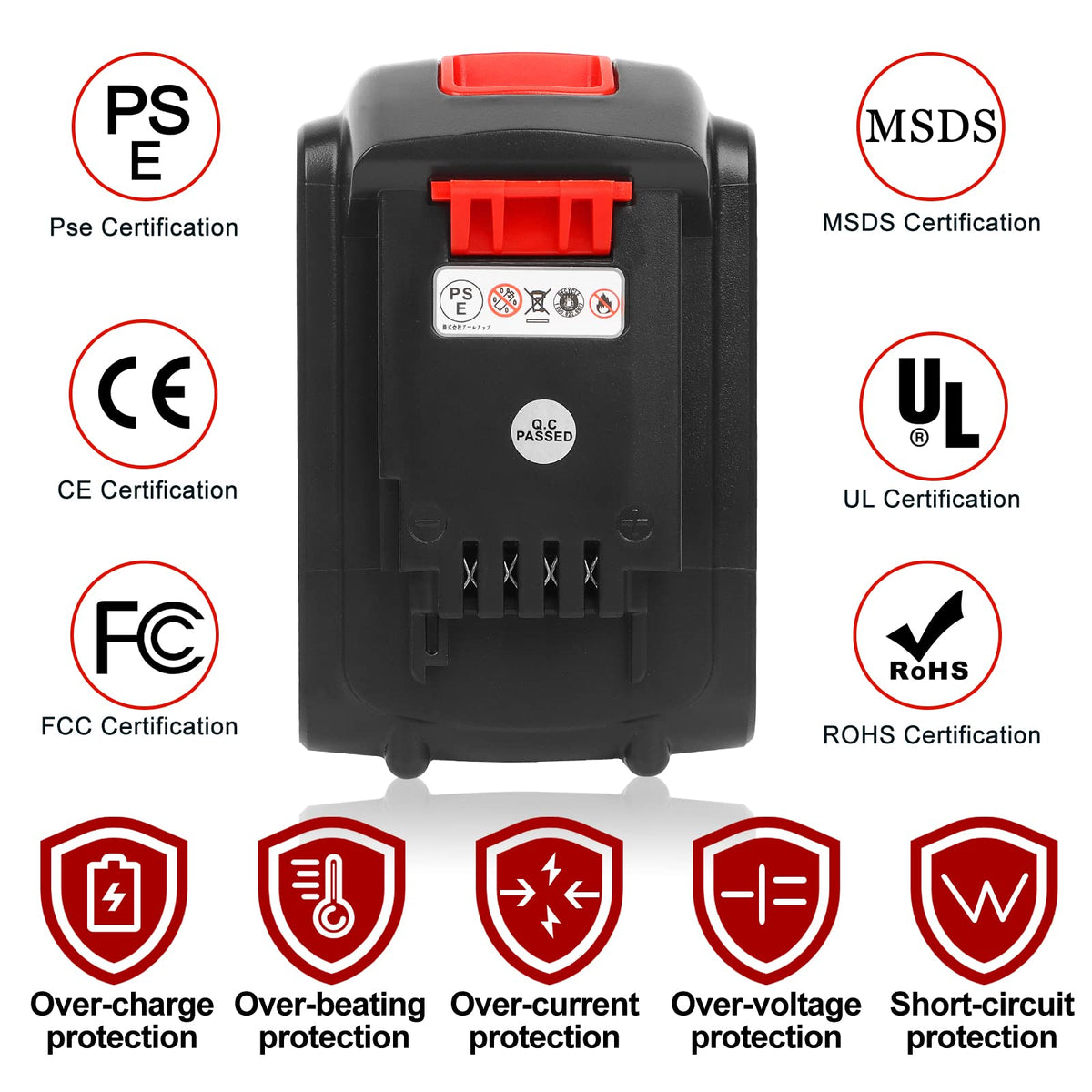 LBXR20-compatible KINGTIANLE battery ready for cordless tools.