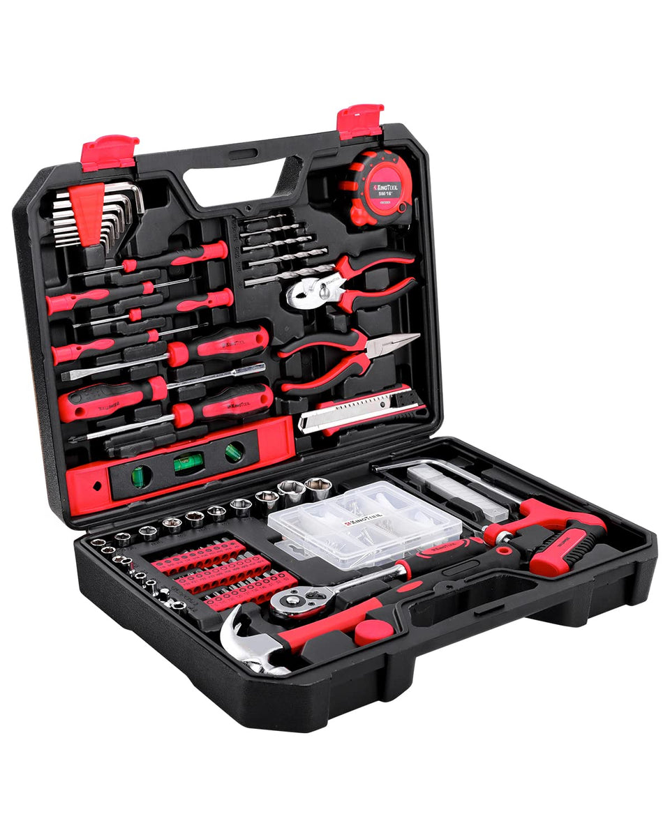 KingTool 226pc tool kit in chest keeps components organized and accessible.