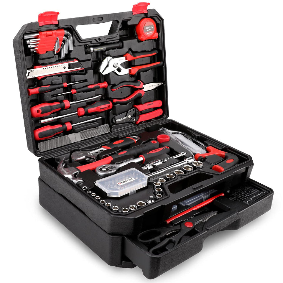 KingTool 325-piece tool kit in a sturdy box for organized home repairs.