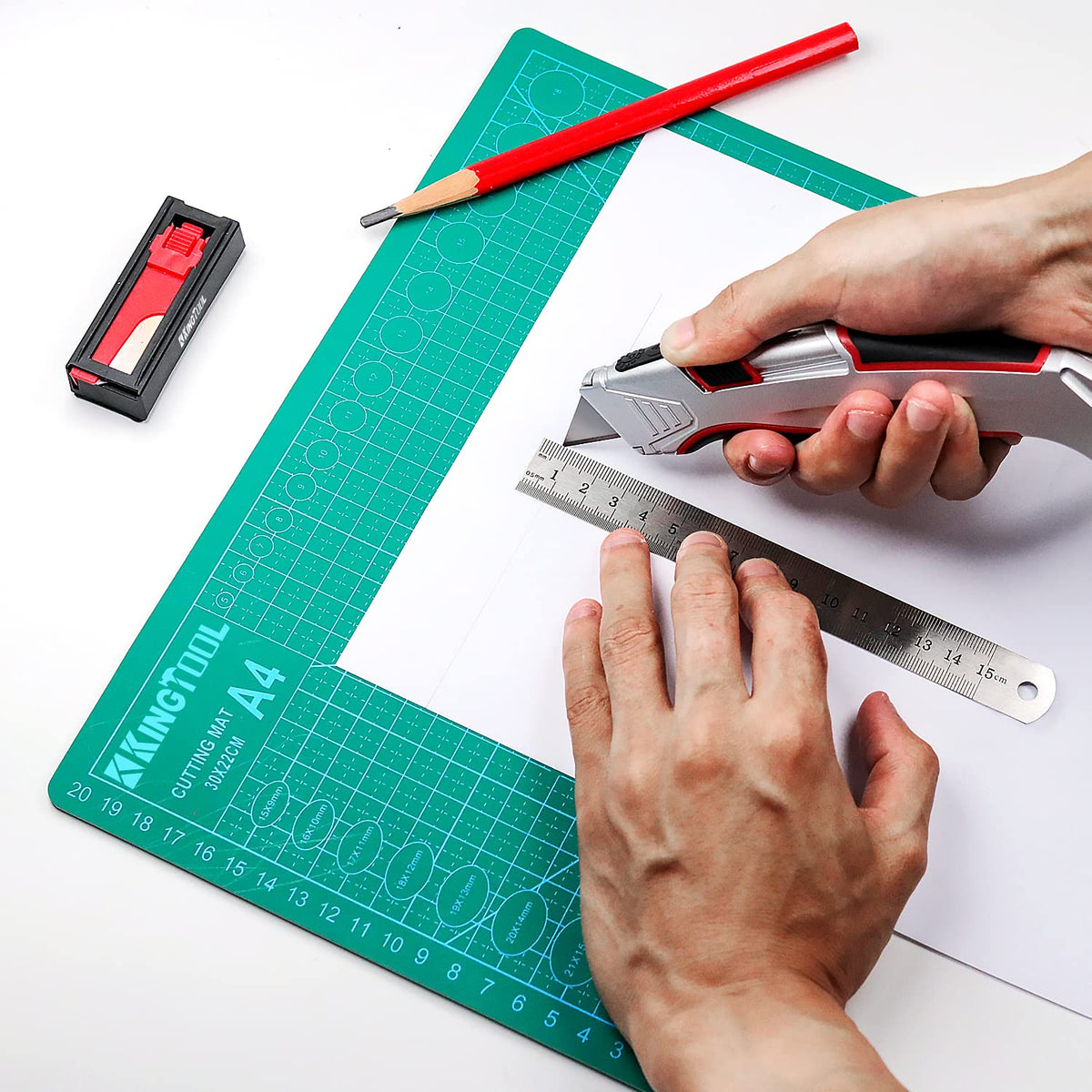 KingTool carpenter pencils included for marking while cutting