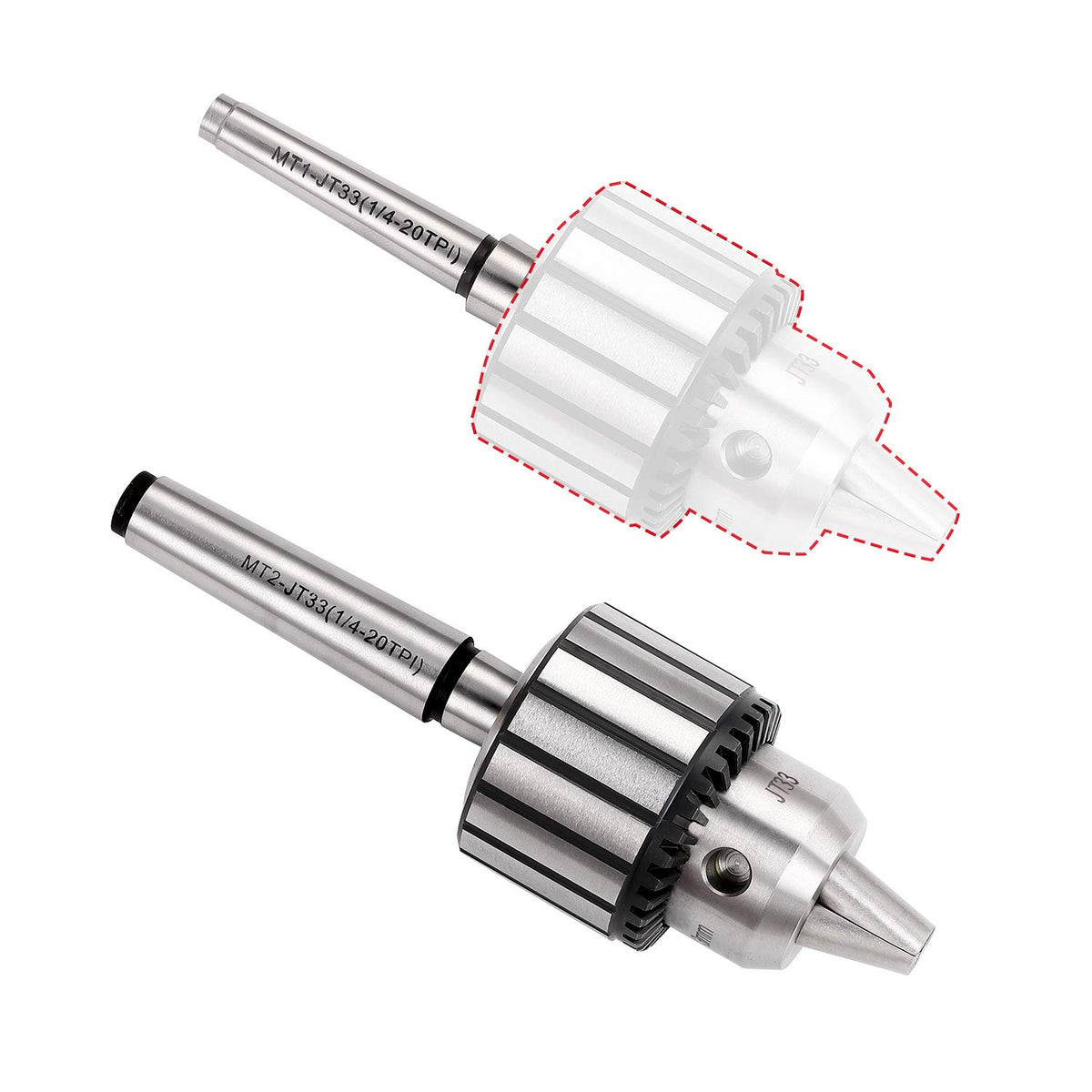 KingTool chuck tightening key in use for smooth jaw adjustment