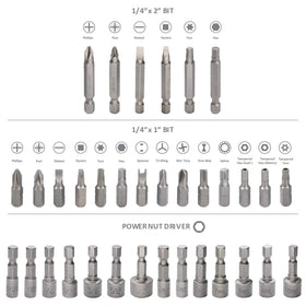 KingTool Cr-V steel bits offer durability and long-lasting performance
