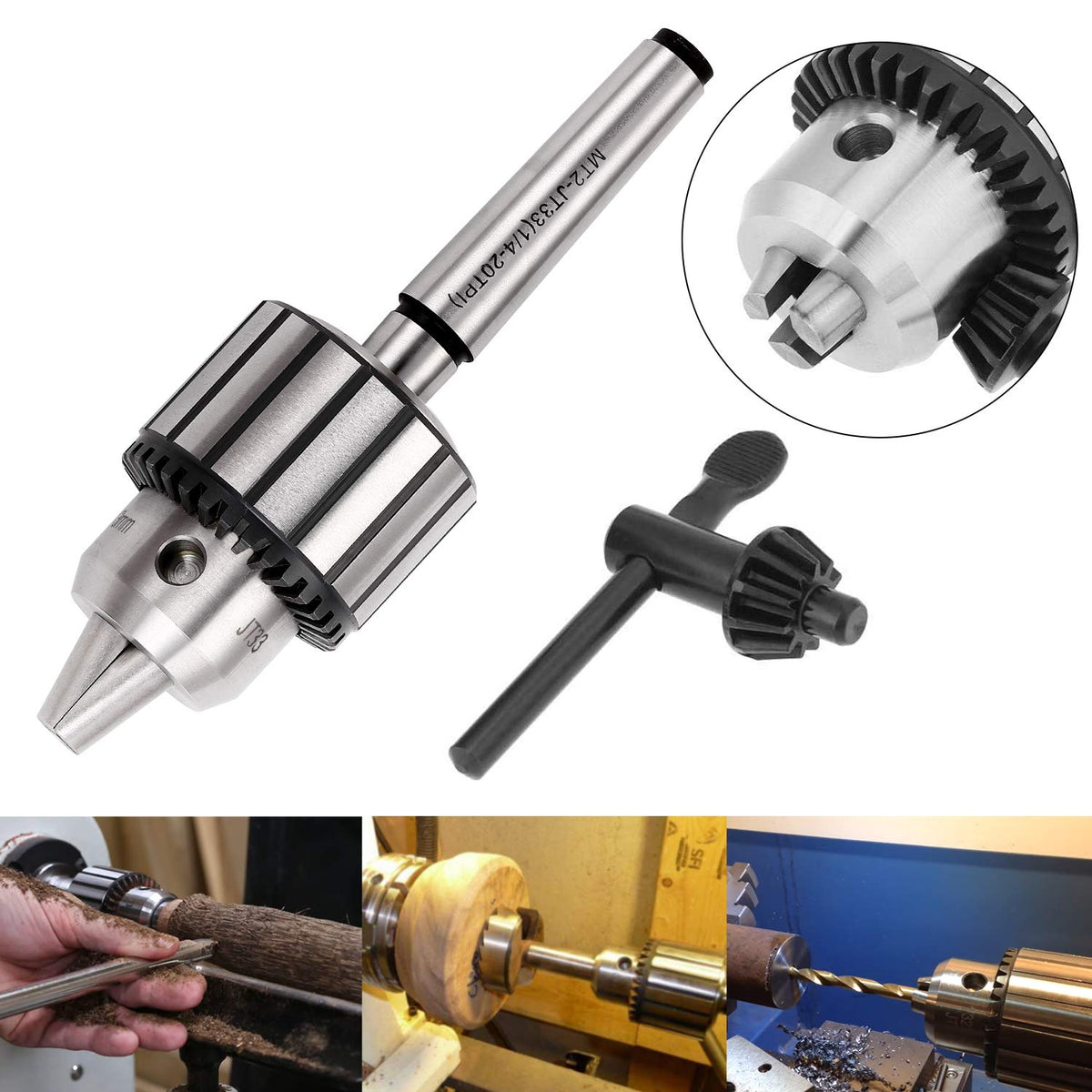 KingTool setup demonstrating holding bits, dowels, and small turning work