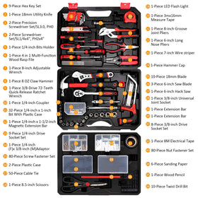 KingTool 1-drawer storage box keeping tools neatly separated and accessible.