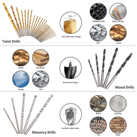 KingTool masonry drill bits designed for concrete and brick drilling