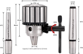 KingTool MT1 Morse taper arbor shown for quick machine compatibility