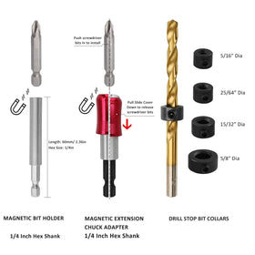 KingTool wood drill bits for clean, precise wood piercing
