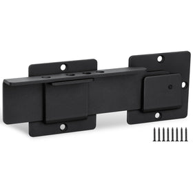 KINJOUZ 9-inch flip gate latch installed on a wooden gate for secure access