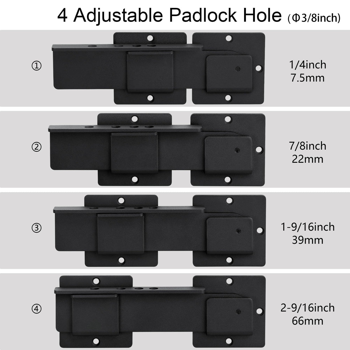 KINJOUZ adjustable latch arm enabling precise gaps on warped fences