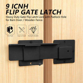 KINJOUZ heavy-duty gate latch with 4mm carbon steel construction for long-lasting use