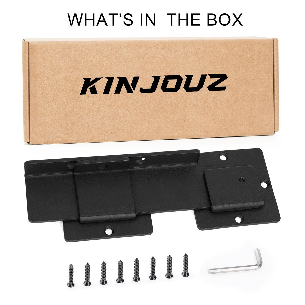 KINJOUZ easy installation with pre-aligned plates and self-tapping screws