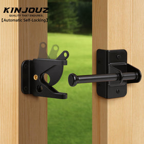 KINJOUZ black powder coat finish resists weather and wear