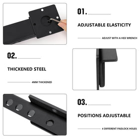 KINJOUZ universal compatibility fits wooden, metal, and vinyl gates