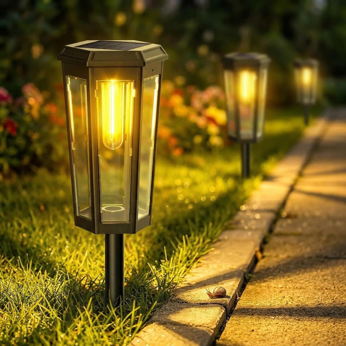 KINKAI bright LED driveway light provides clear night guidance