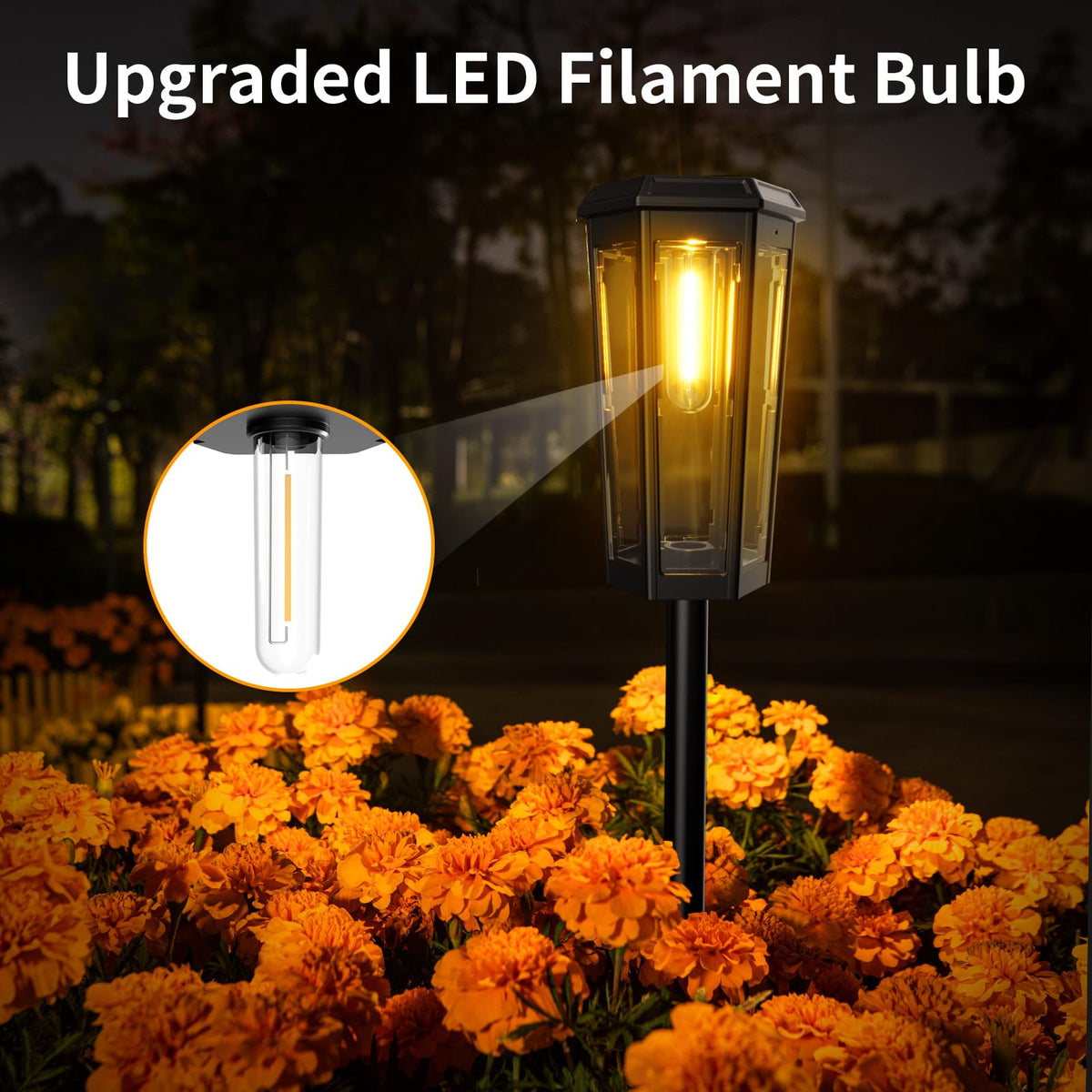 KINKAI taller solar pathway light raises visibility along driveways