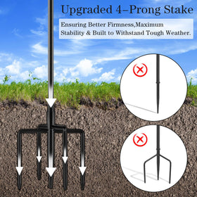 KintKita height adjustable torches let you tailor light height for seating.
