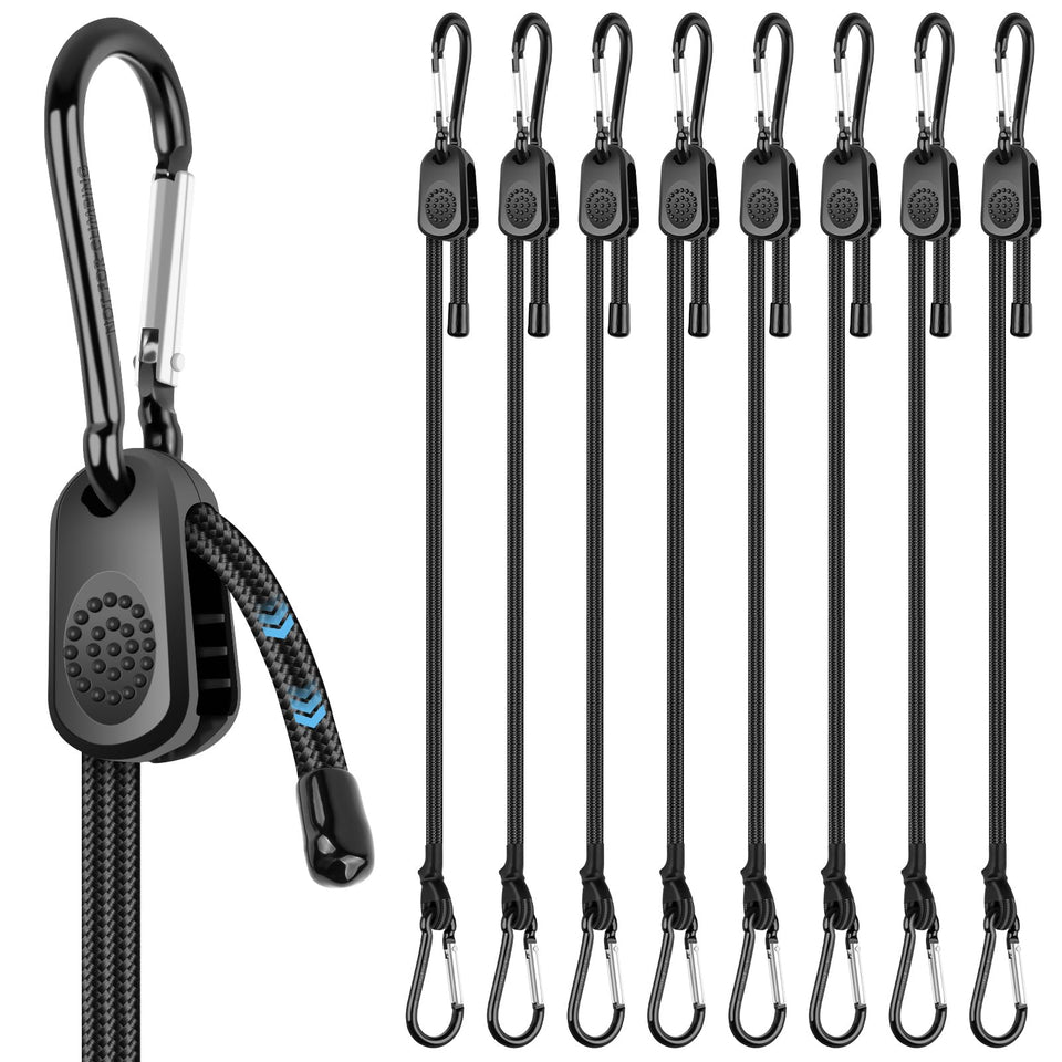 Kinzomor adjustable bungee 7-48 inch length: versatile securing option for gear