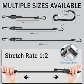 Kinzomor ABS adjustment system close-up showing smooth, slip-free length adjustment
