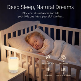 Kipcush white noise sounds help babies settle and adults relax.