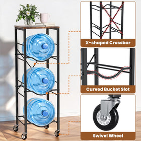 KIPHCA water jug rack with wheel base for easy relocation in any space.
