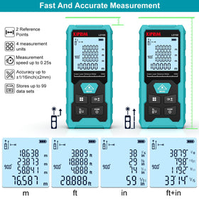 Kiprim Green Laser Distance Meter built-in electronic level for aligned installations