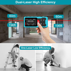 Kiprim LD120S 393ft range supports long room layouts and outdoor planning.