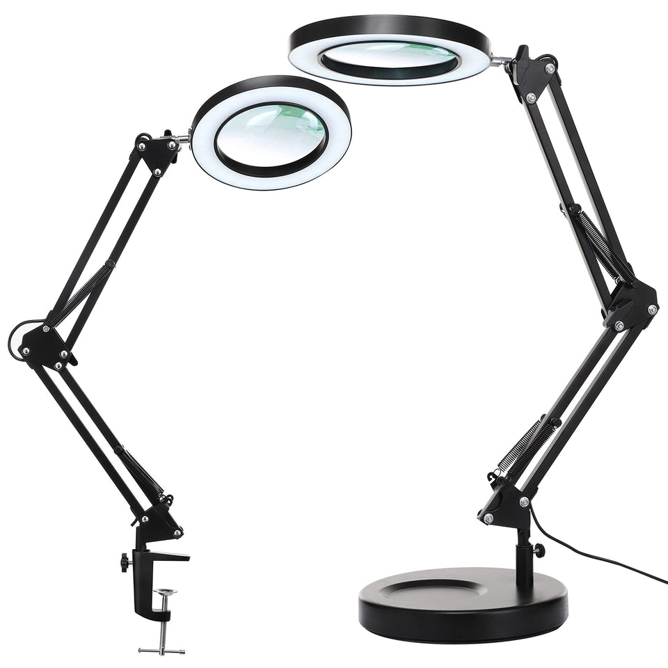 KIRKAS 10X magnifying lens delivers sharp close-up viewing for detailed work.