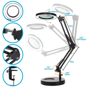KIRKAS dimmable 1200-lumen LED ensures comfortable brightness for long sessions.