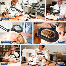 KIRKAS ergonomic stand and head close-up for steady magnification