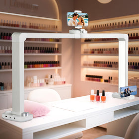 KIRKAS 34-inch half moon nail lamp delivers precise manicure lighting.