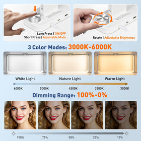 KIRKAS infinite dimmer knob enables smooth brightness and warmth control.
