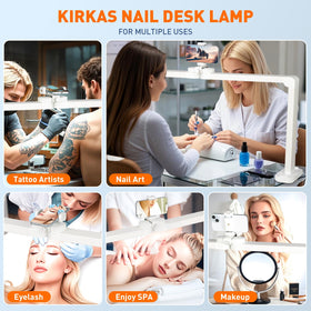 KIRKAS top light delivers even, shadow-free coverage.