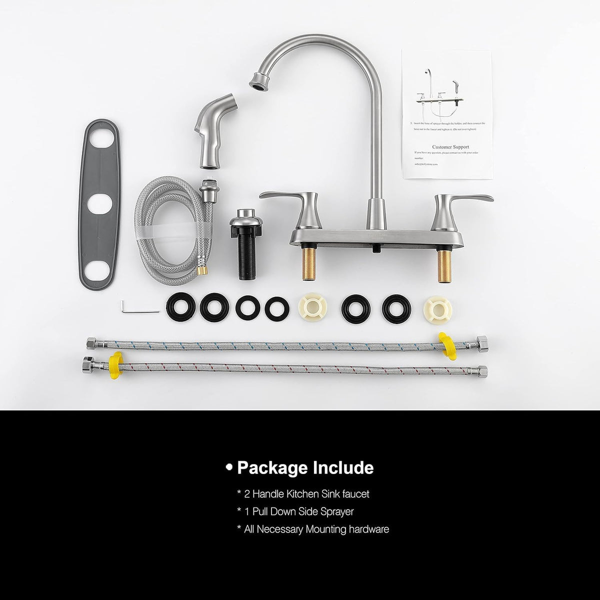 Kirlystone kitchen faucet ceramic disk cartridge for smooth operation