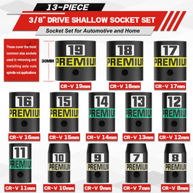 Kirxst 6-point grip sockets ensure strong torque and reduced slippage on stubborn fasteners.