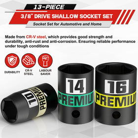 Kirxst color-banded sockets allow quick size identification during maintenance tasks.