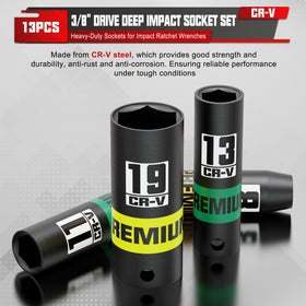 KIRXST CR-V steel sockets resist rust for durable performance.