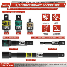 KIRXST metric sizes 8–22 mm cover common automotive tasks.