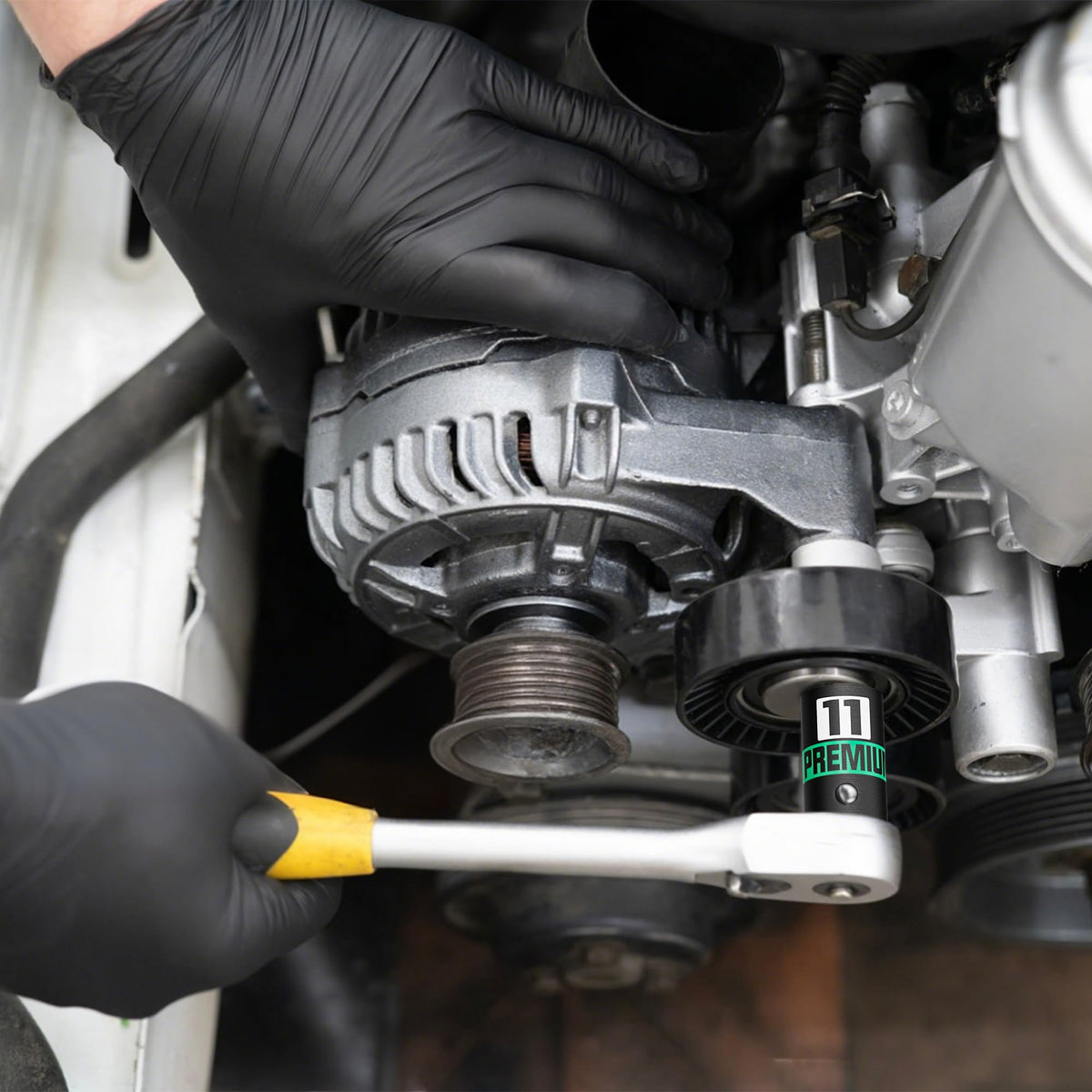Kirxst shallow 13-piece socket set covers standard metric sizes for repairs.