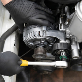 Kirxst shallow 13-piece socket set covers standard metric sizes for repairs.