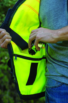 Kishigo S5002 inner zip pockets with load-bearing straps