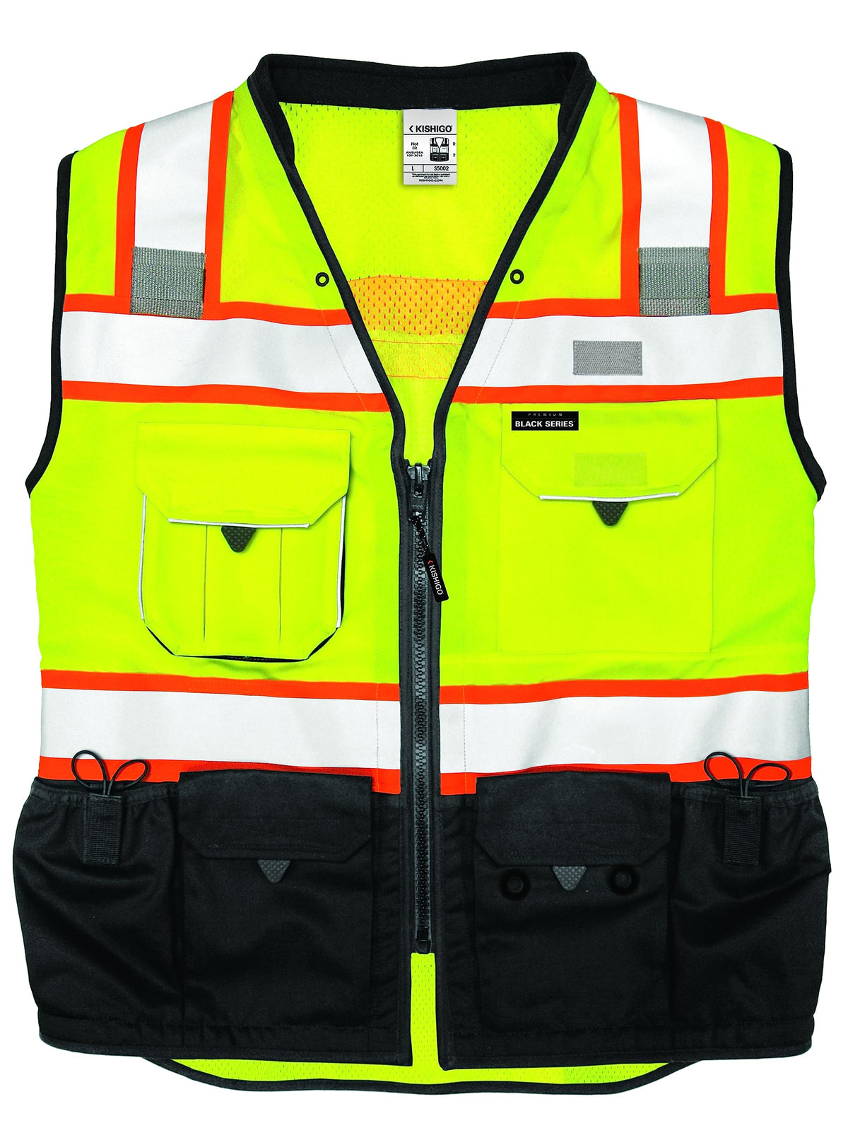 Kishigo right chest pocket with gusset and flap for secure items