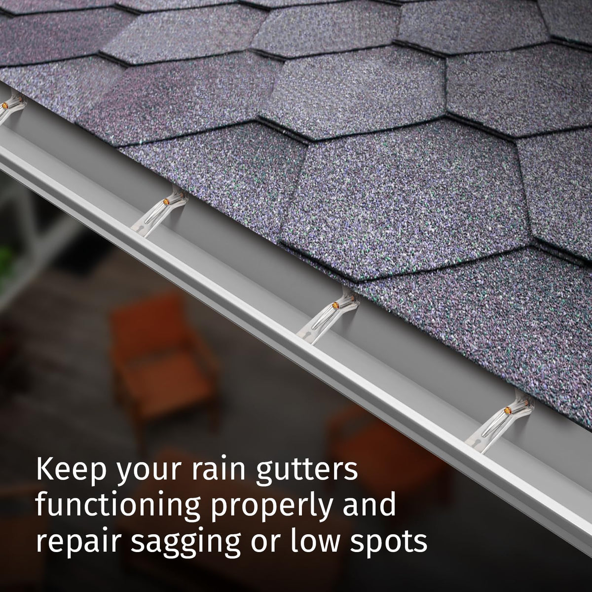 KishYa aluminum gutter hangers 5-inch enable quick, secure installation.