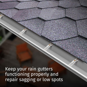 KishYa aluminum gutter hangers 5-inch enable quick, secure installation.