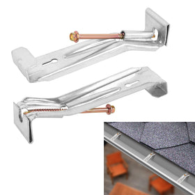KishYa gutter hangers 50-pack for 5-inch aluminum gutters provide sturdy support.