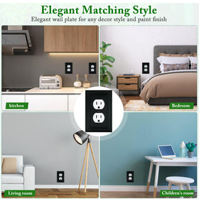 Kisrvopn easy-install wall plate with standard screws for quick setup