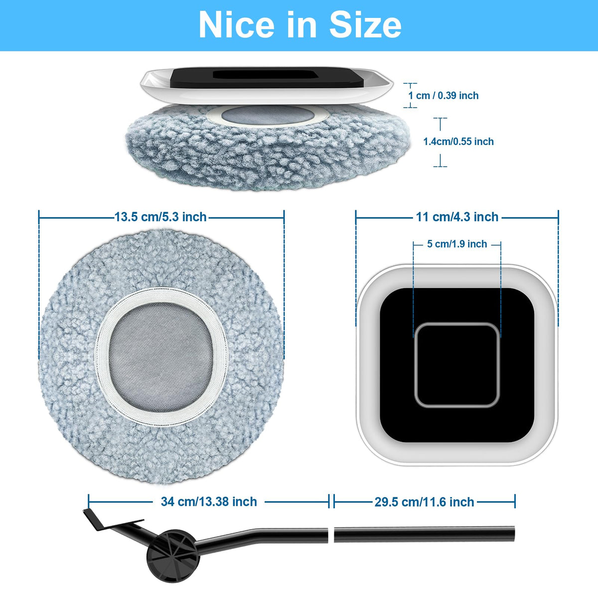 Kiss Core 3-in-1 kit includes carpet sliders for soft surfaces and easy lift
